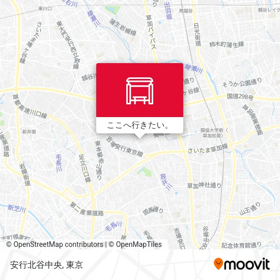 安行北谷中央地図