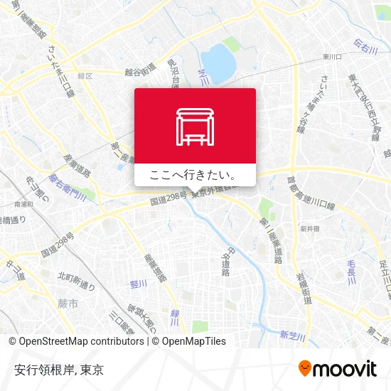 安行領根岸地図