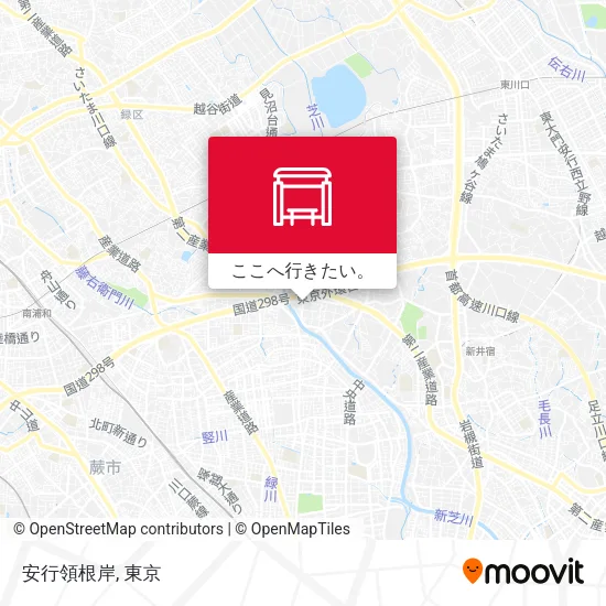 安行領根岸地図