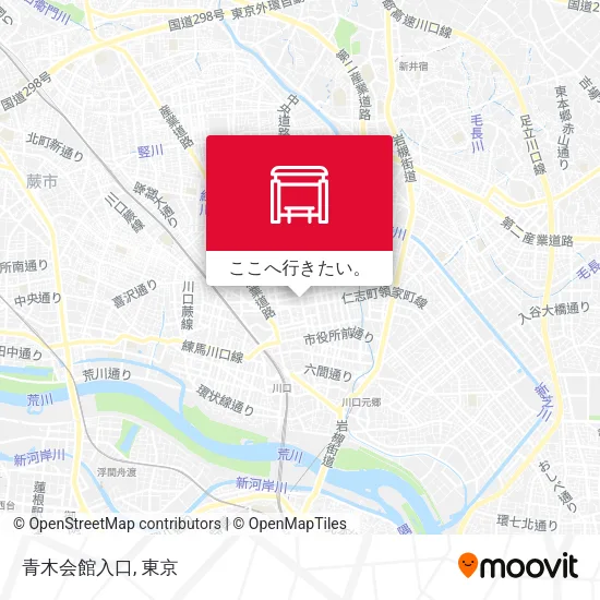 青木会館入口地図