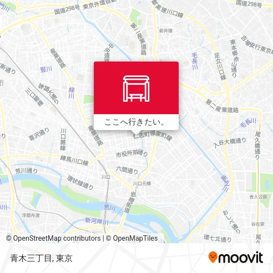 青木三丁目地図
