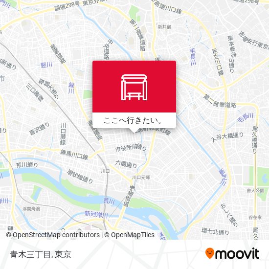 青木三丁目地図