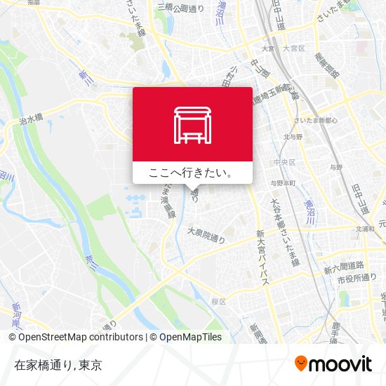 在家橋通り地図