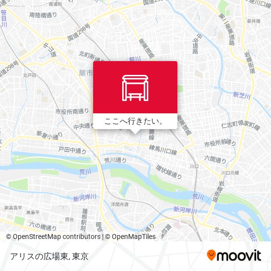 アリスの広場東地図
