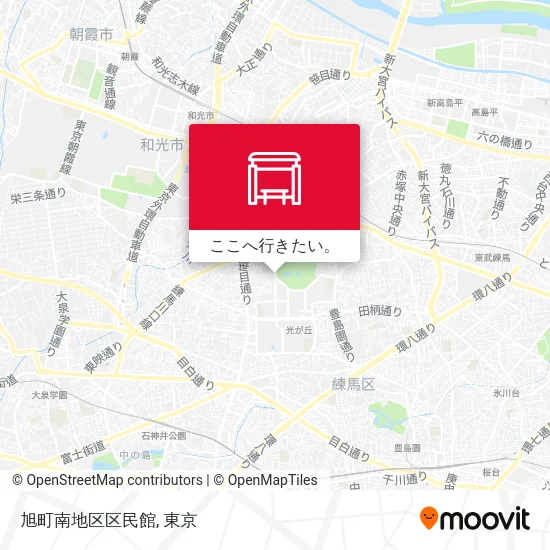 旭町南地区区民館地図