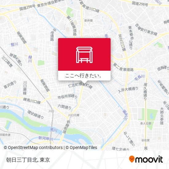 朝日三丁目北地図