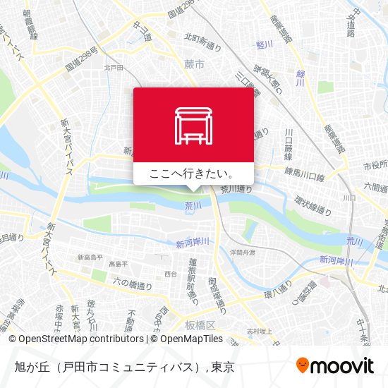 旭が丘（戸田市コミュニティバス）地図