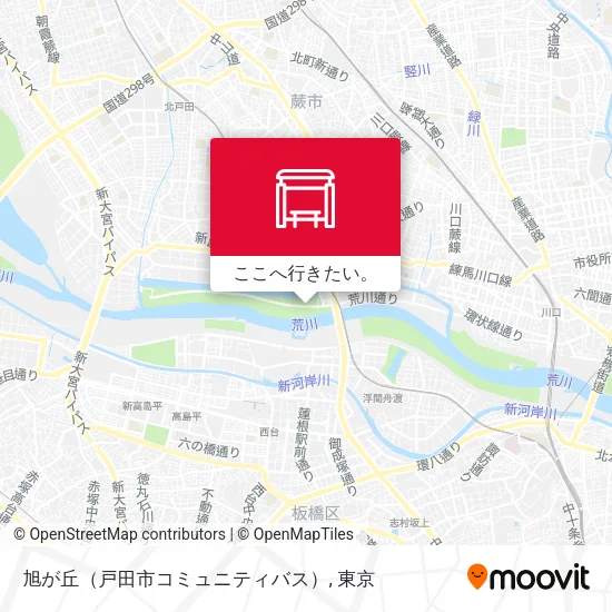旭が丘（戸田市コミュニティバス）地図