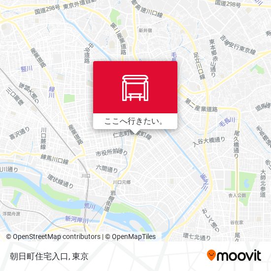朝日町住宅入口地図