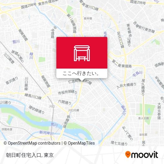朝日町住宅入口地図