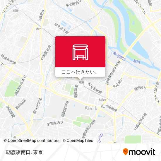 朝霞駅南口地図