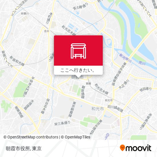 朝霞市役所地図