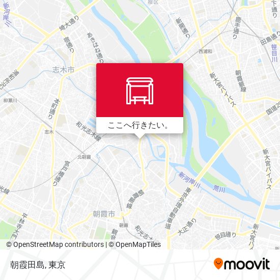 朝霞田島地図