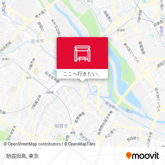 朝霞田島地図