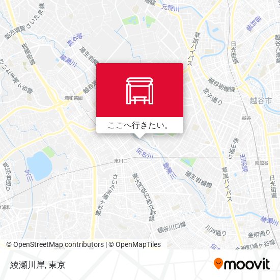 綾瀬川岸地図
