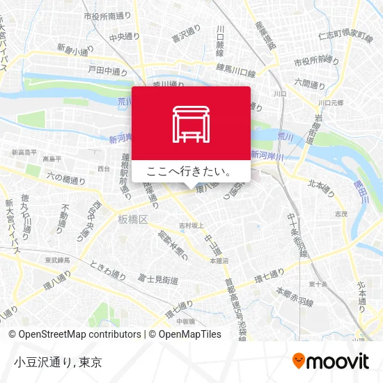 小豆沢通り地図