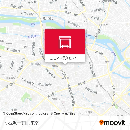 小豆沢一丁目地図