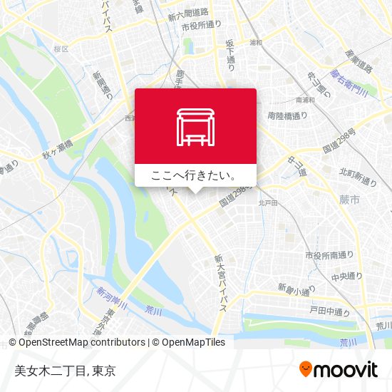 美女木二丁目地図