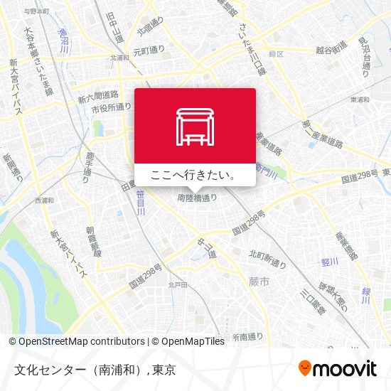 文化センター（南浦和）地図