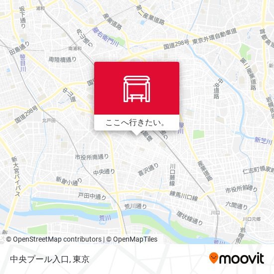 中央プール入口地図