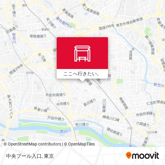 中央プール入口地図