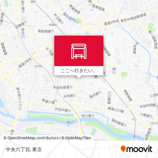 中央六丁目地図