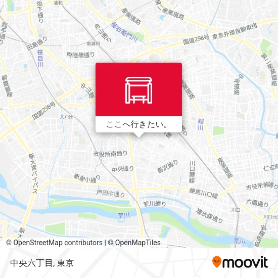 中央六丁目地図