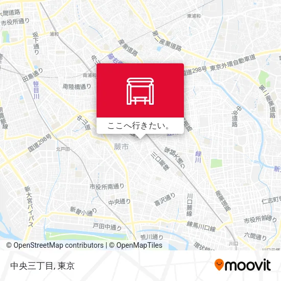 中央三丁目地図