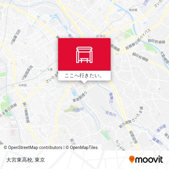 大宮東高校地図