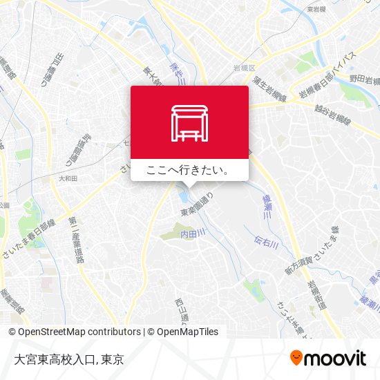大宮東高校入口地図