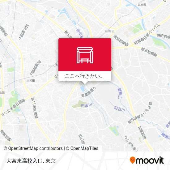 大宮東高校入口地図
