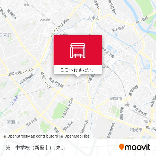 第二中学校（新座市）地図