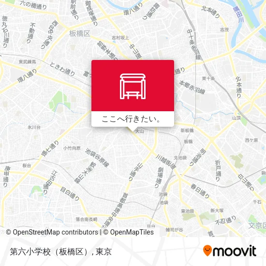 第六小学校（板橋区）地図