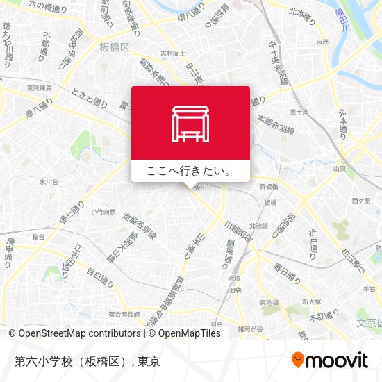第六小学校（板橋区）地図