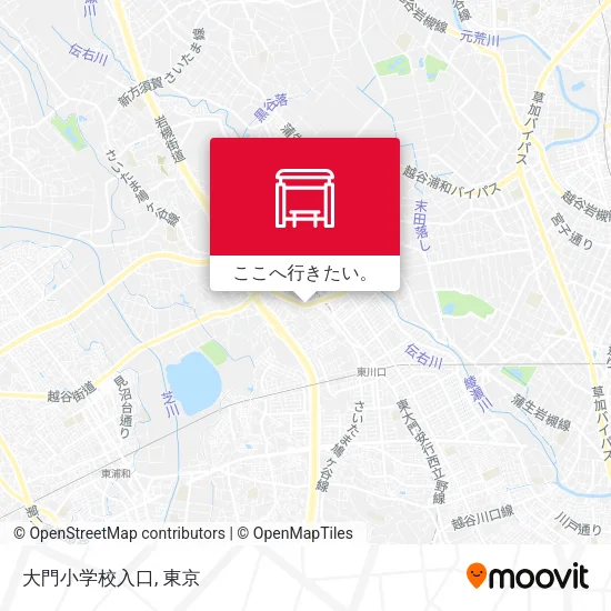 大門小学校入口地図