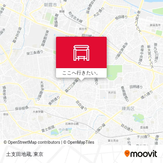 土支田地蔵地図