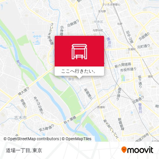道場一丁目地図