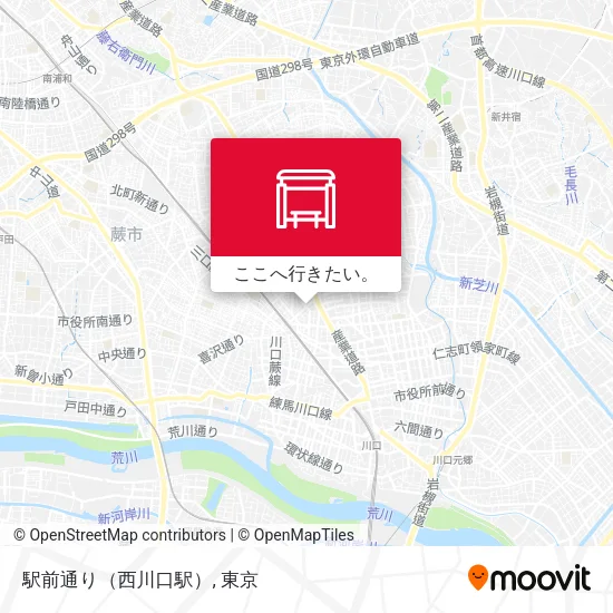 駅前通り（西川口駅）地図