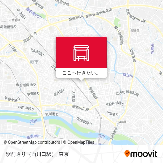 駅前通り（西川口駅）地図