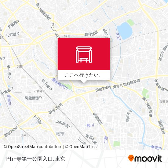 円正寺第一公園入口地図