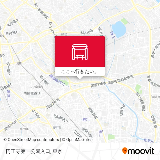 円正寺第一公園入口地図