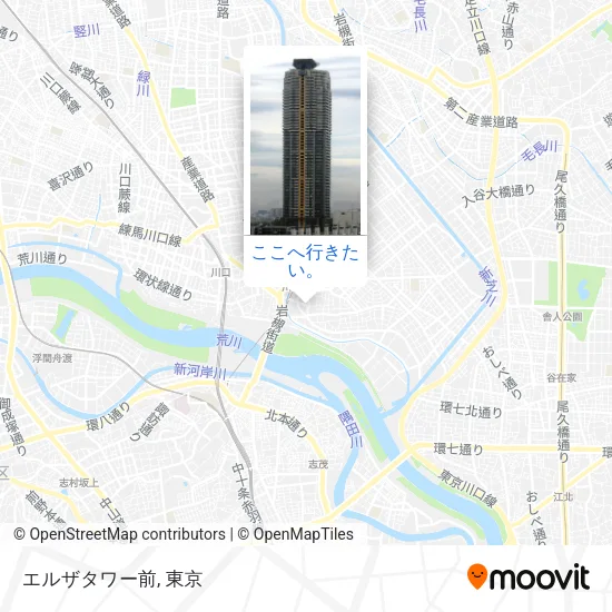 エルザタワー前地図