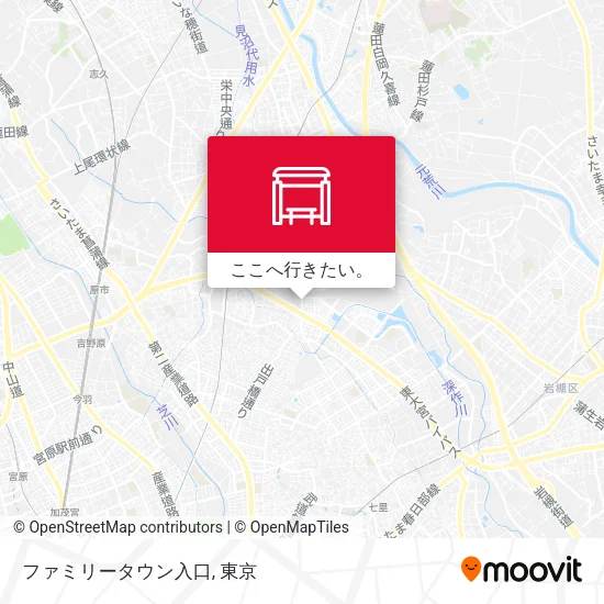 ファミリータウン入口地図