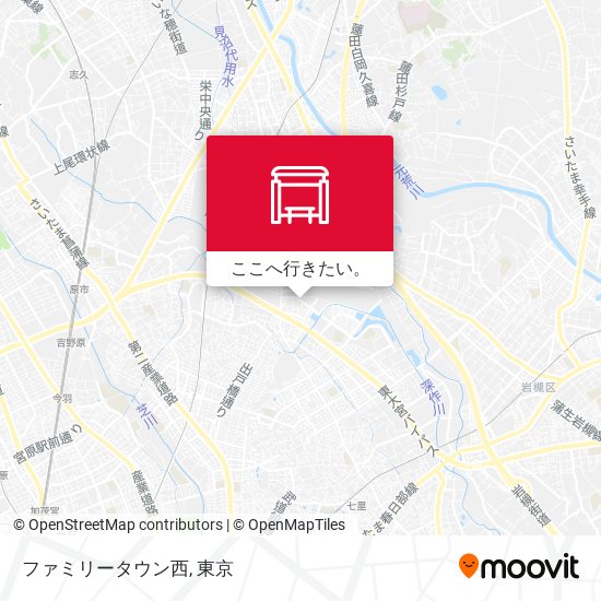 ファミリータウン西地図