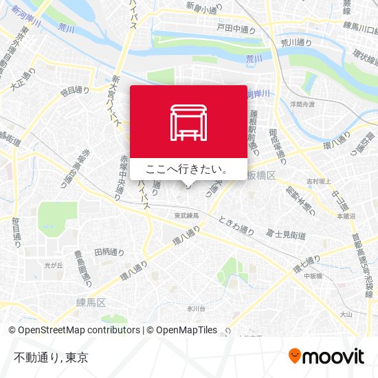 不動通り地図