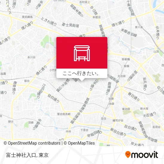 富士神社入口地図