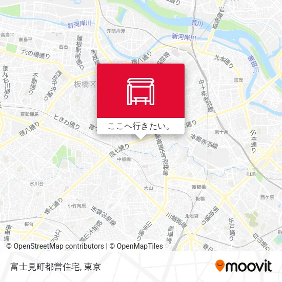 富士見町都営住宅地図