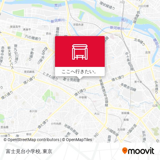 富士見台小学校地図