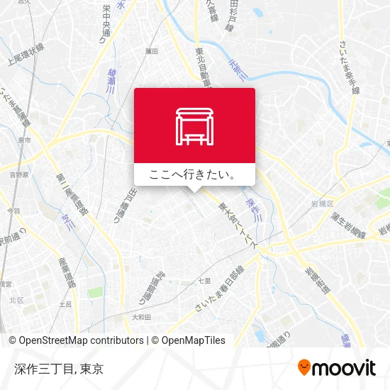 深作三丁目地図