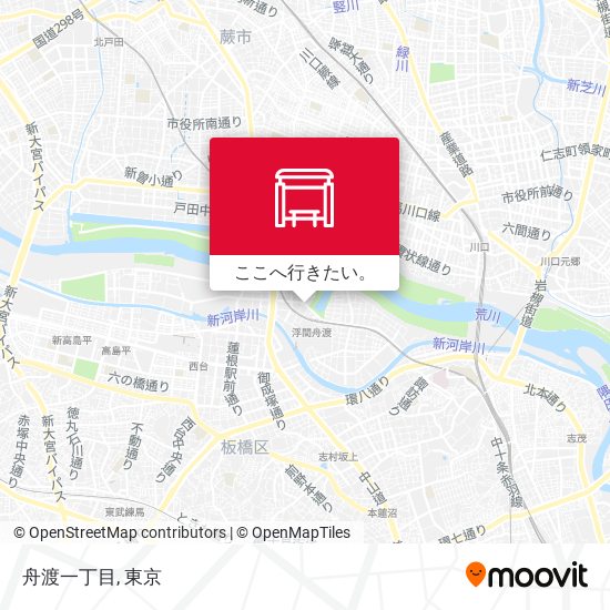 舟渡一丁目地図